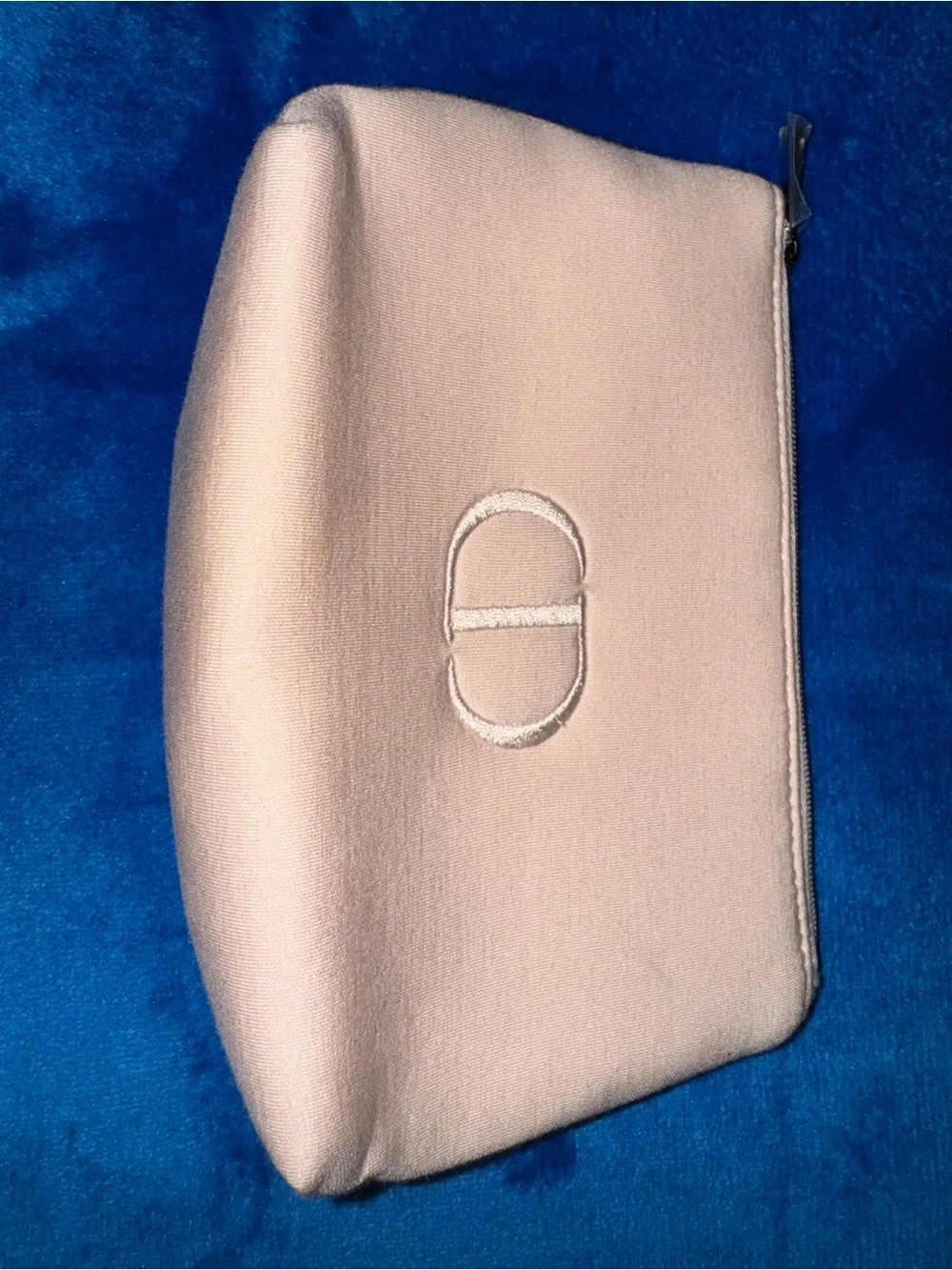 Dior Light Pink Embroidered CD Cosmetic Pouch